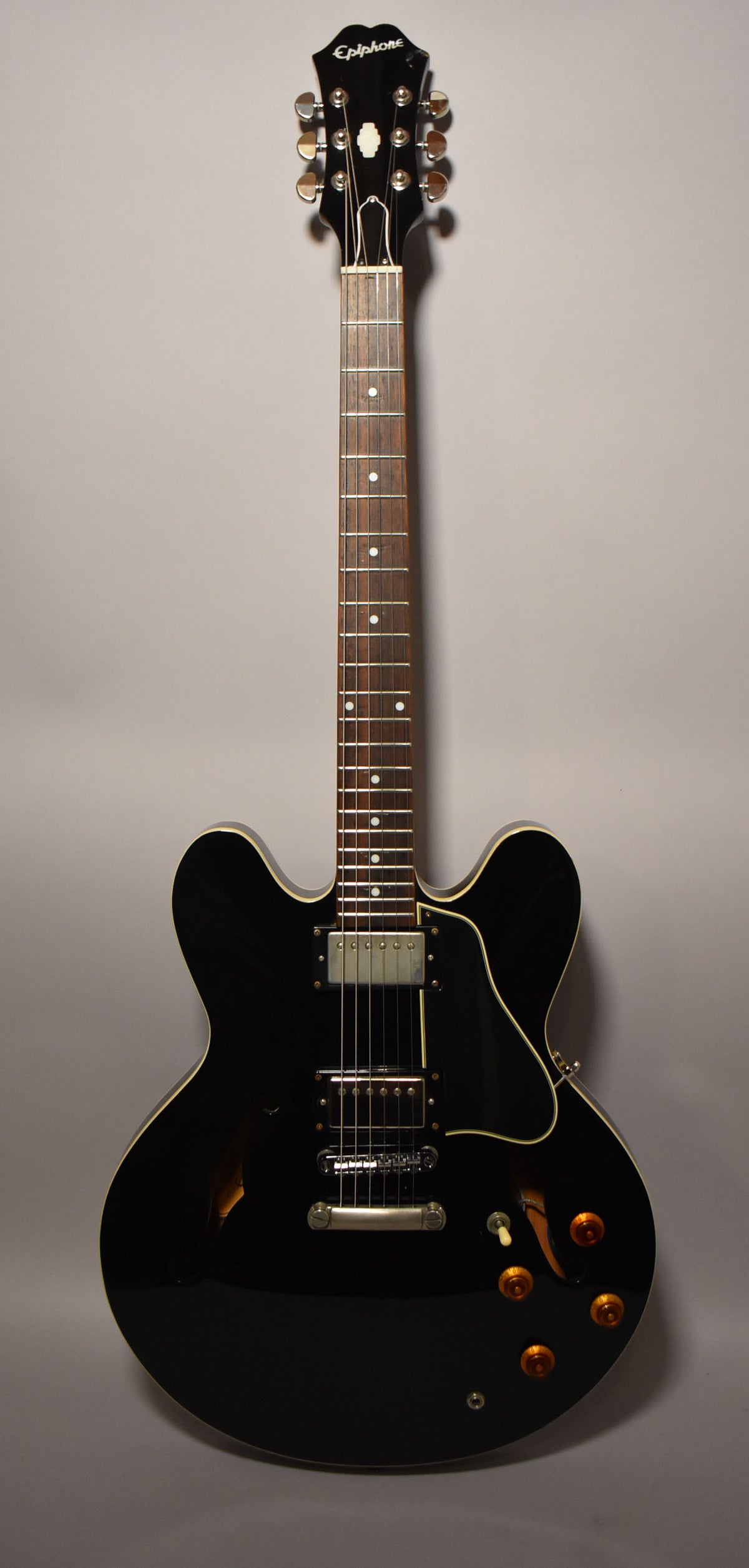 2009 Epiphone ES-335 Dot Reissue Ebony Black – Imperial Vintage