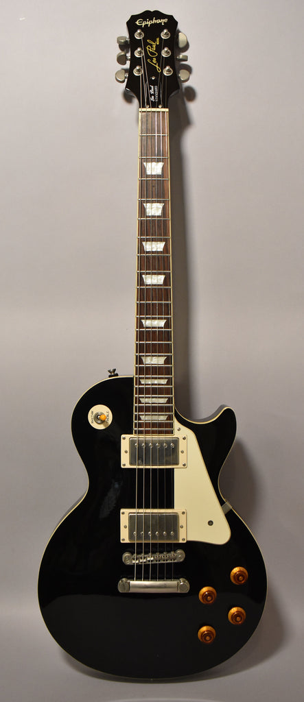 2009-Epiphone-Les-Paul-Standard-Black-Imperial-Vintage-Guitars-Sell