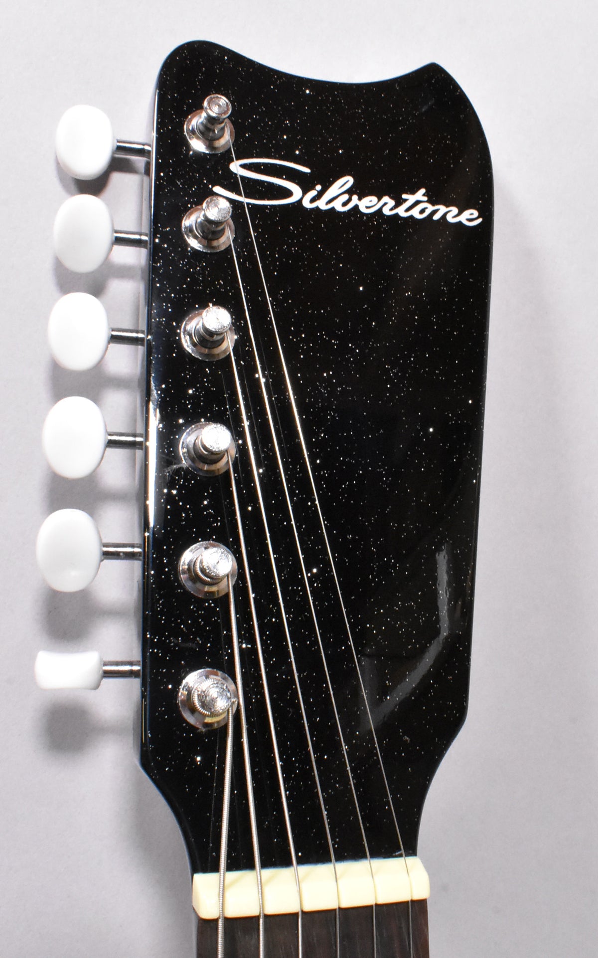 2010s Silvertone 1449 Reissue Black Silver Flake w/Gig Bag