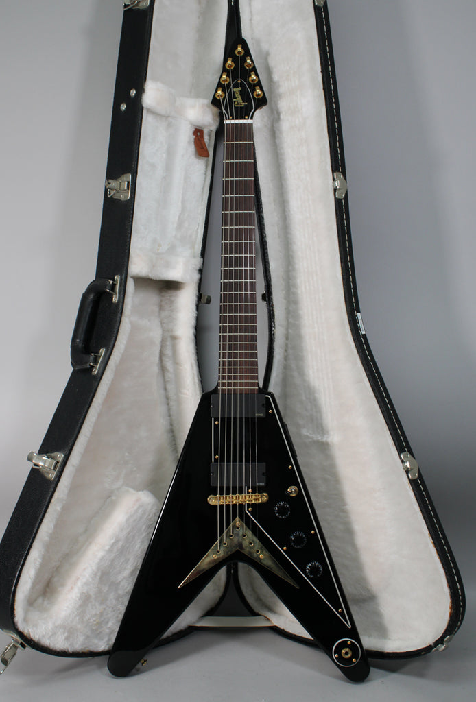 2011-Gibson-Flying-V-7-String-Ebony-EMGs-1
