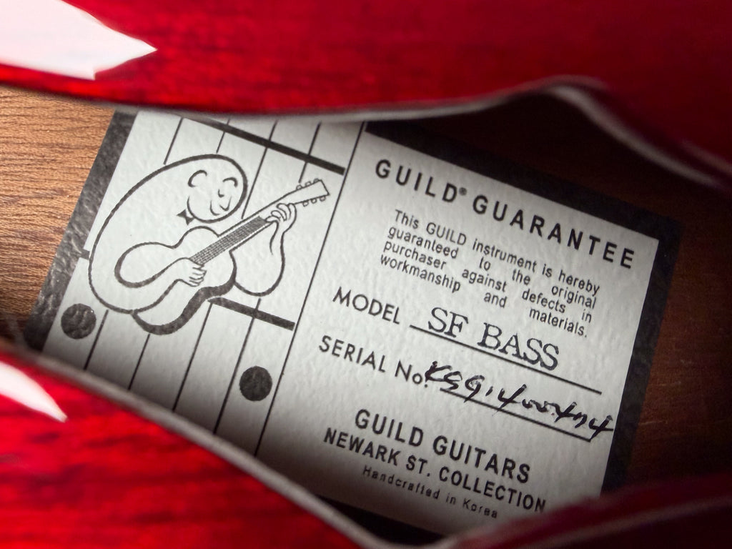 2014 Guild Newark St. Collection Starfire Bass Cherry Finish w/OHSC