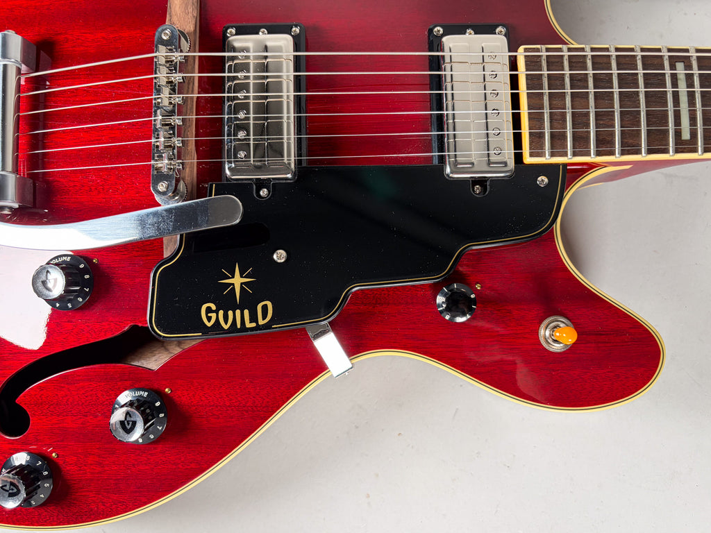 2014 Guild Newark St. Collection Starfire V Cherry Finish w/OHSC