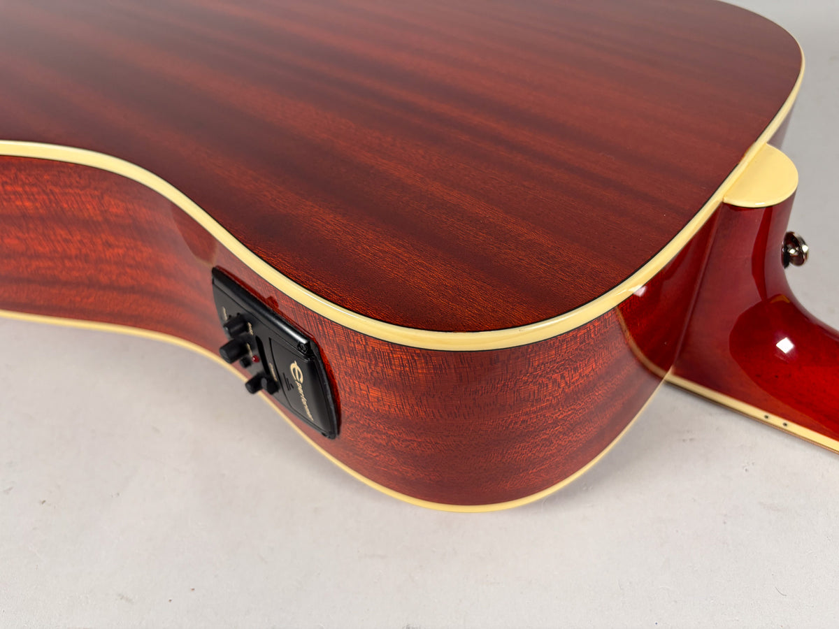 Epiphone Hummingbird Pro Faded Cherry Finish w/OHSC