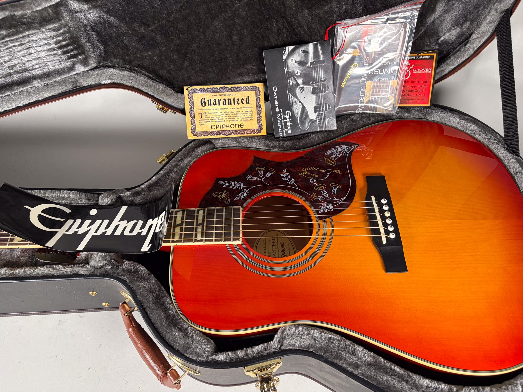 Epiphone Hummingbird Pro Faded Cherry Finish w/OHSC – Imperial