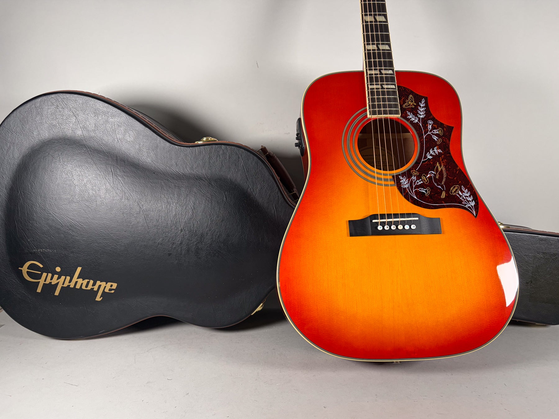 Epiphone Hummingbird Pro Faded Cherry Finish w/OHSC – Imperial