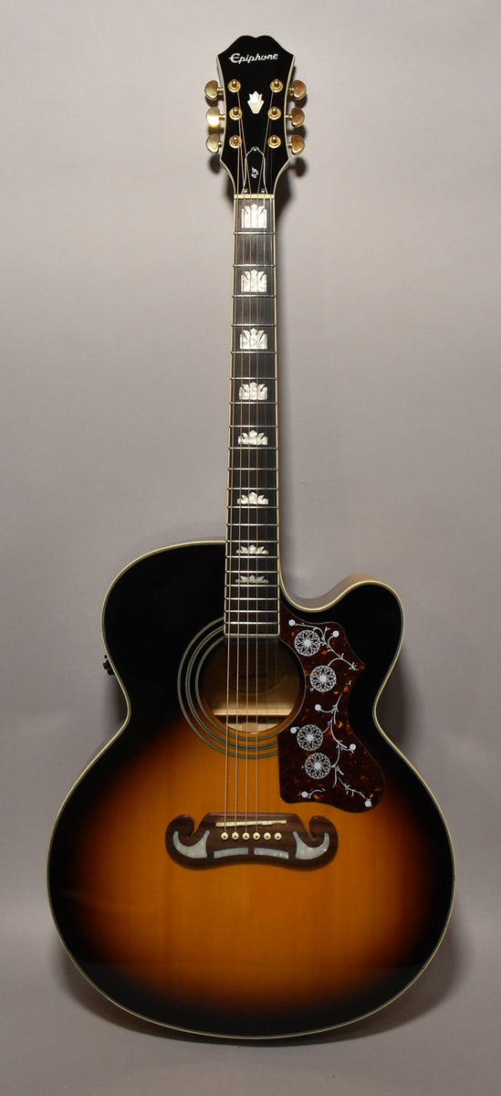 2016 Epiphone EJ200SCE/VS Super Jumbo Sunburst Electro-Acoustic