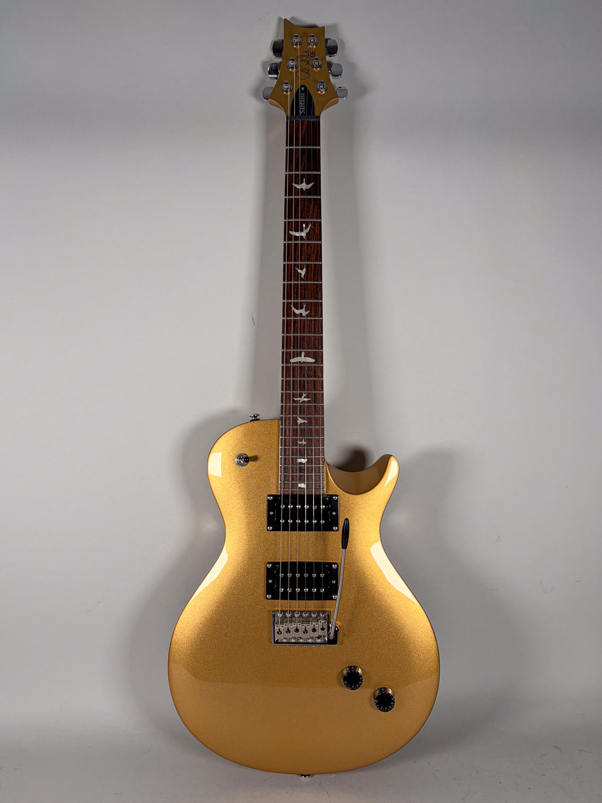 2016 PRS SE Santana Single Cut Tremolo Egyptian Gold w/Gig Bag