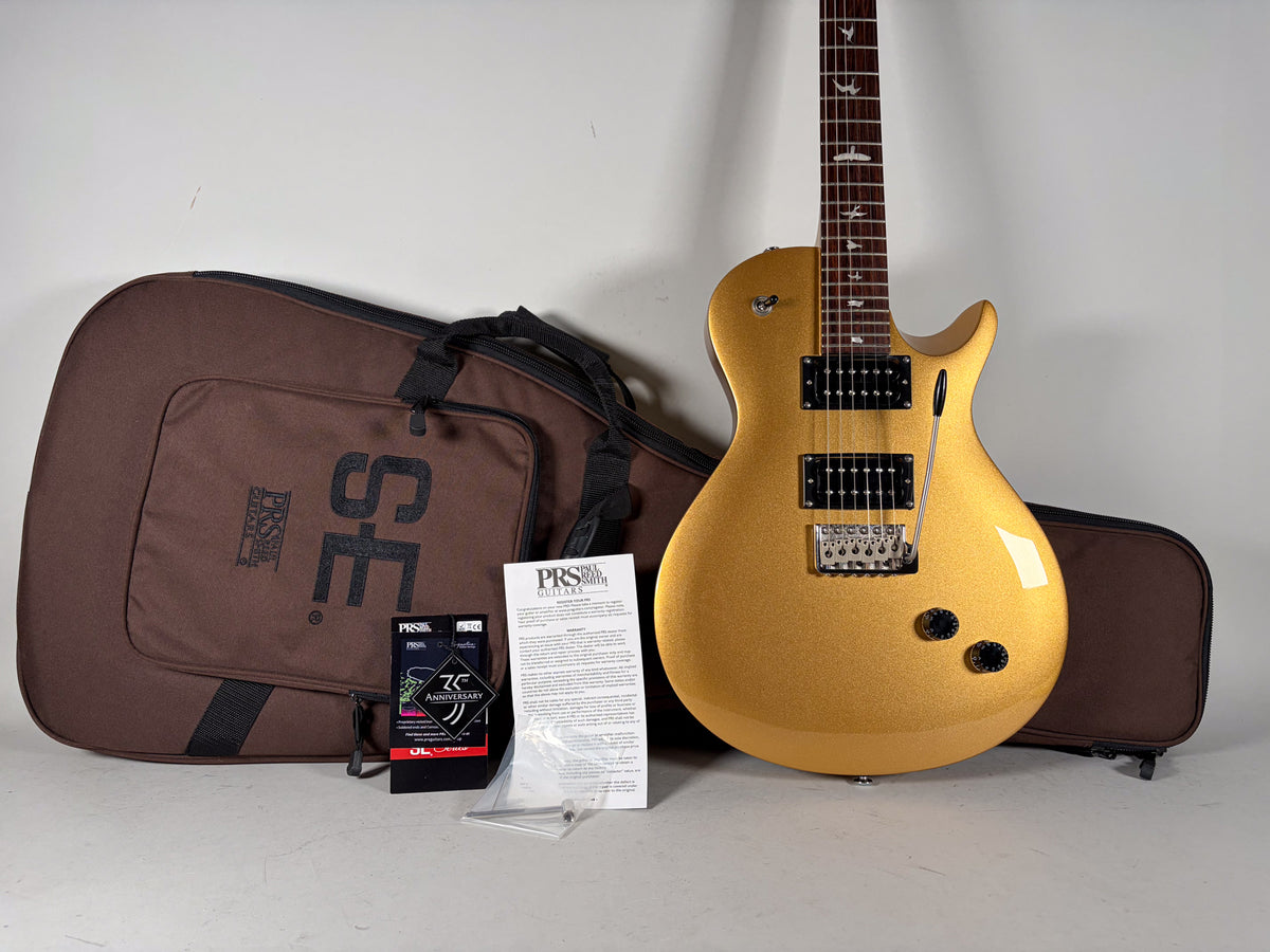 2016 PRS SE Santana Single Cut Tremolo Egyptian Gold w/Gig Bag