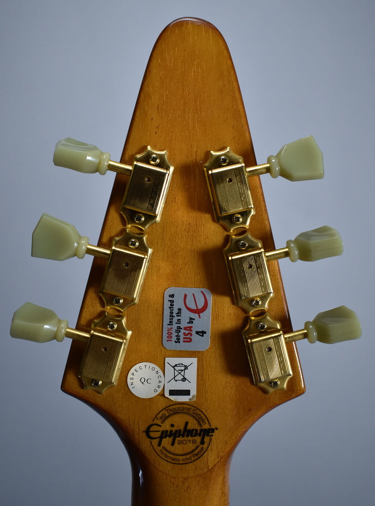 2016 Epiphone Limited Edition Korina Flying V Reissue Natural w/OHSC