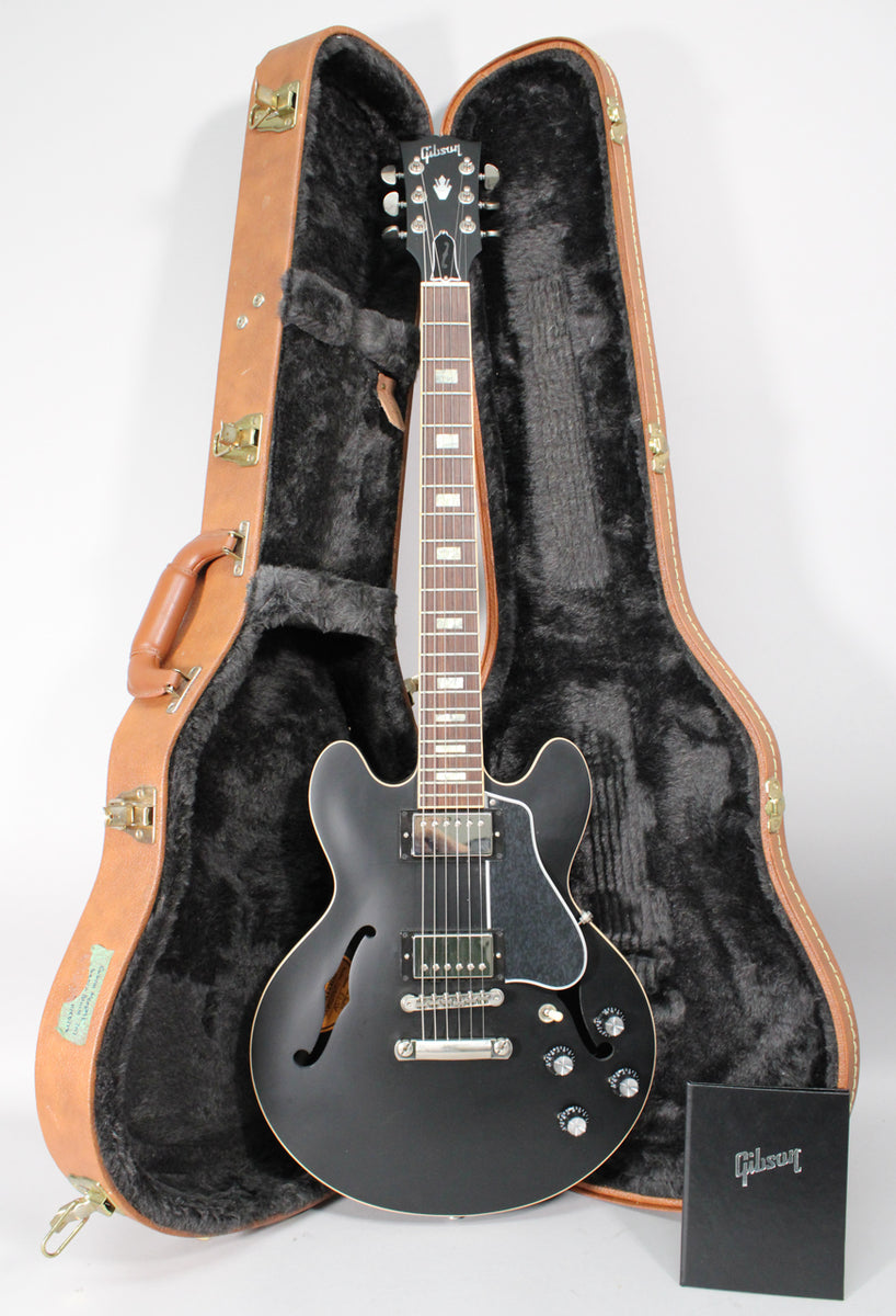 ギター Gibson ES-339AVS NH1 2017 Gibson ES-339 Satin Ebony Semi-Hollowbody Electric Guitar w