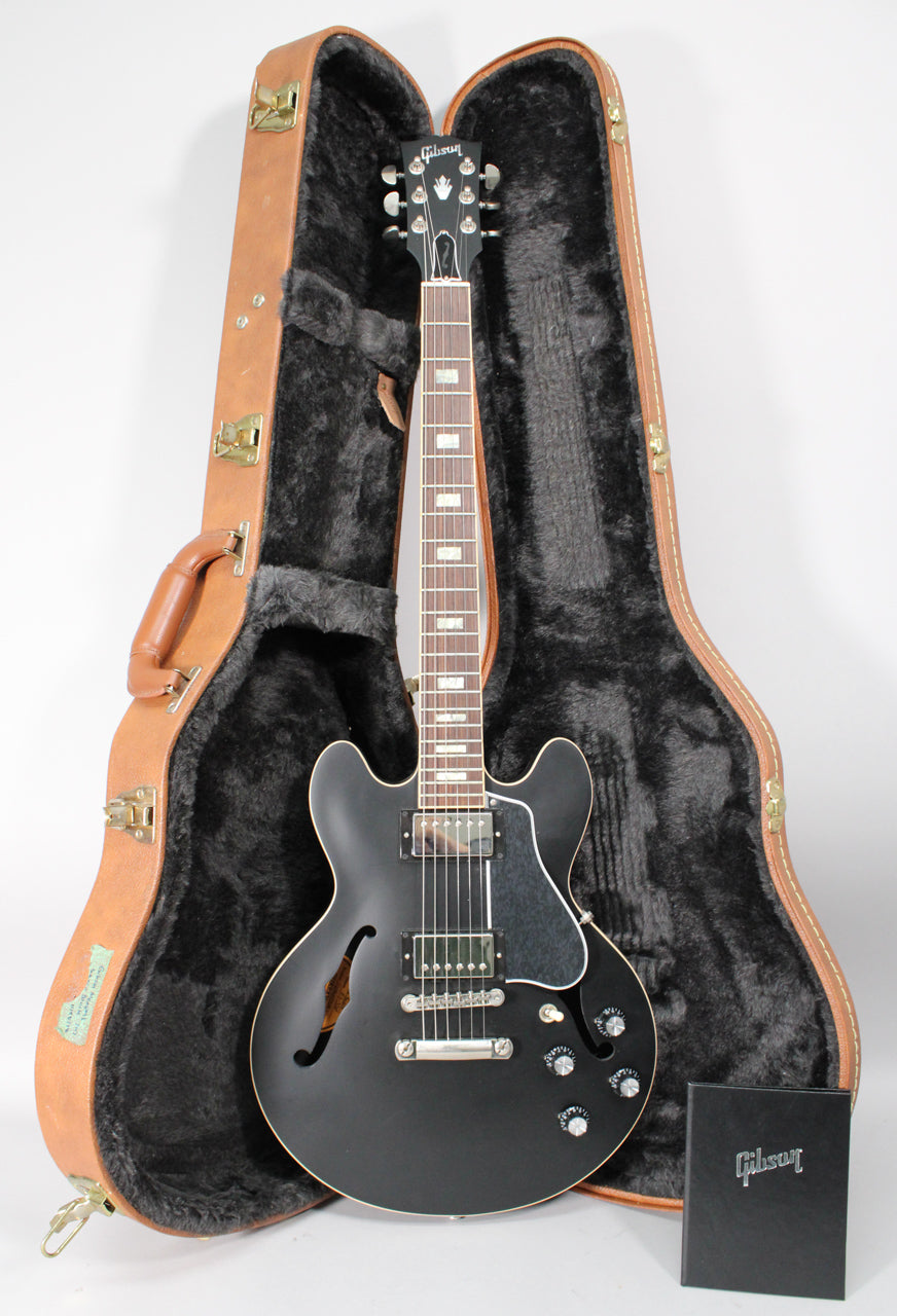 ギター Gibson ES-339AVS NH1 2017 Gibson ES-339 Satin Ebony Semi-Hollowbody Electric Guitar w