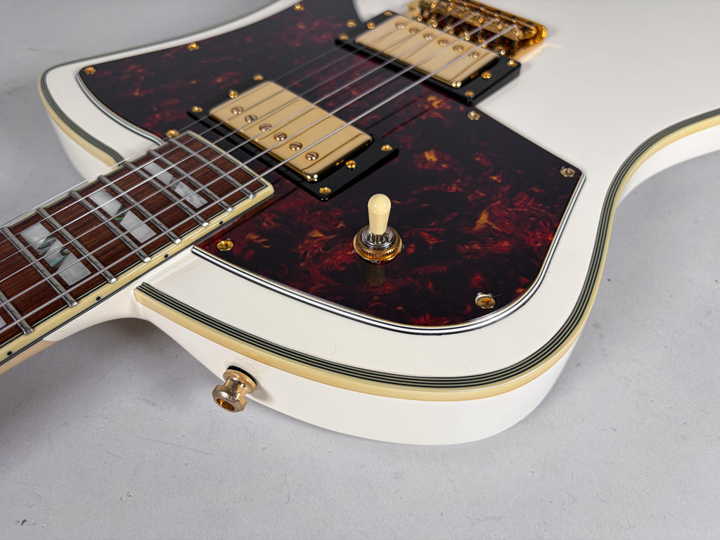 2018 D'Angelico Ludlow Tremolo HH White Finish w/OHSC