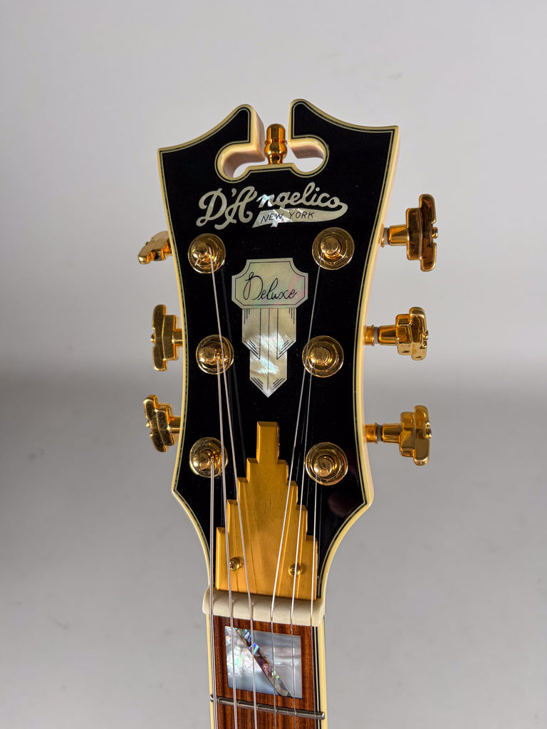 2018 D'Angelico Ludlow Tremolo HH White Finish w/OHSC