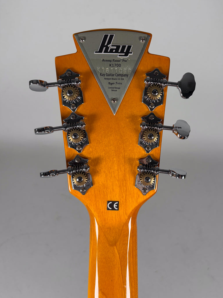 2018 Kay K1700 Barney Kessel Pro Amber Finish w/OHSC