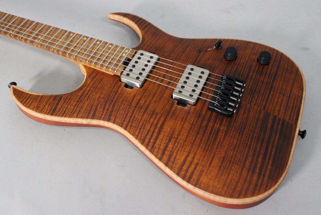 2019 Jackson USA Signature Misha Mansoor Juggernaut HT6FM Satin Amber Tiger Eye w/OHSC