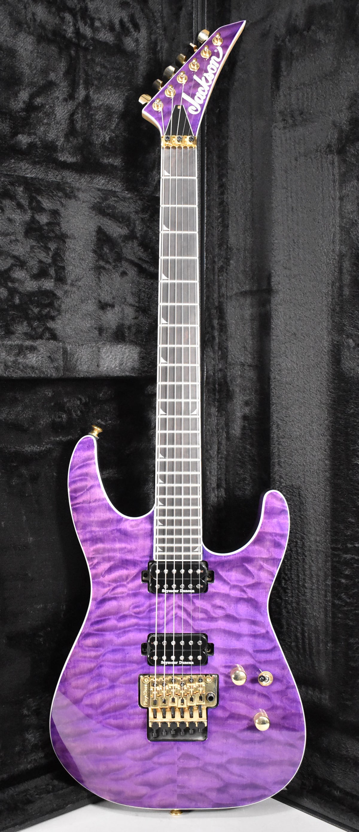 2021 Jackson Pro Series Soloist SL2Q MAH Transparent Purple Quilt