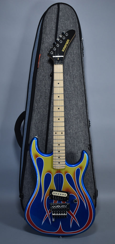 2021KramerBarettaHotRodBlueSparkleWithFlamesImperialVintageGuitarsSellYourGuitar_0696copy