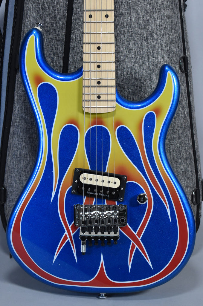 2021 Kramer Baretta Hot Rod Blue Sparkle With Flames w/SSC