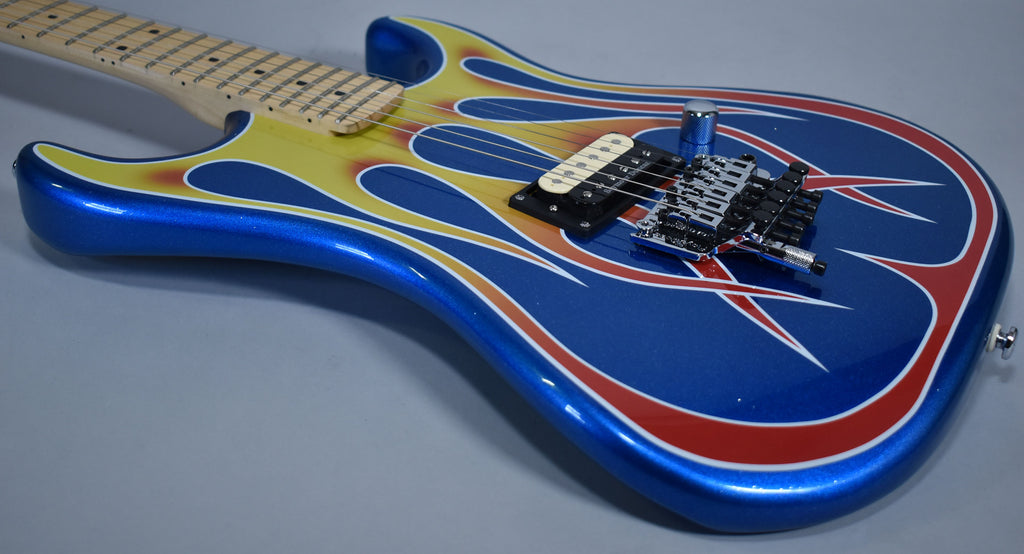 2021 Kramer Baretta Hot Rod Blue Sparkle With Flames w/SSC