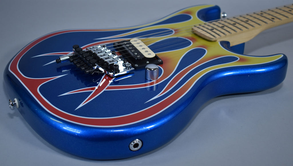 2021 Kramer Baretta Hot Rod Blue Sparkle With Flames w/SSC