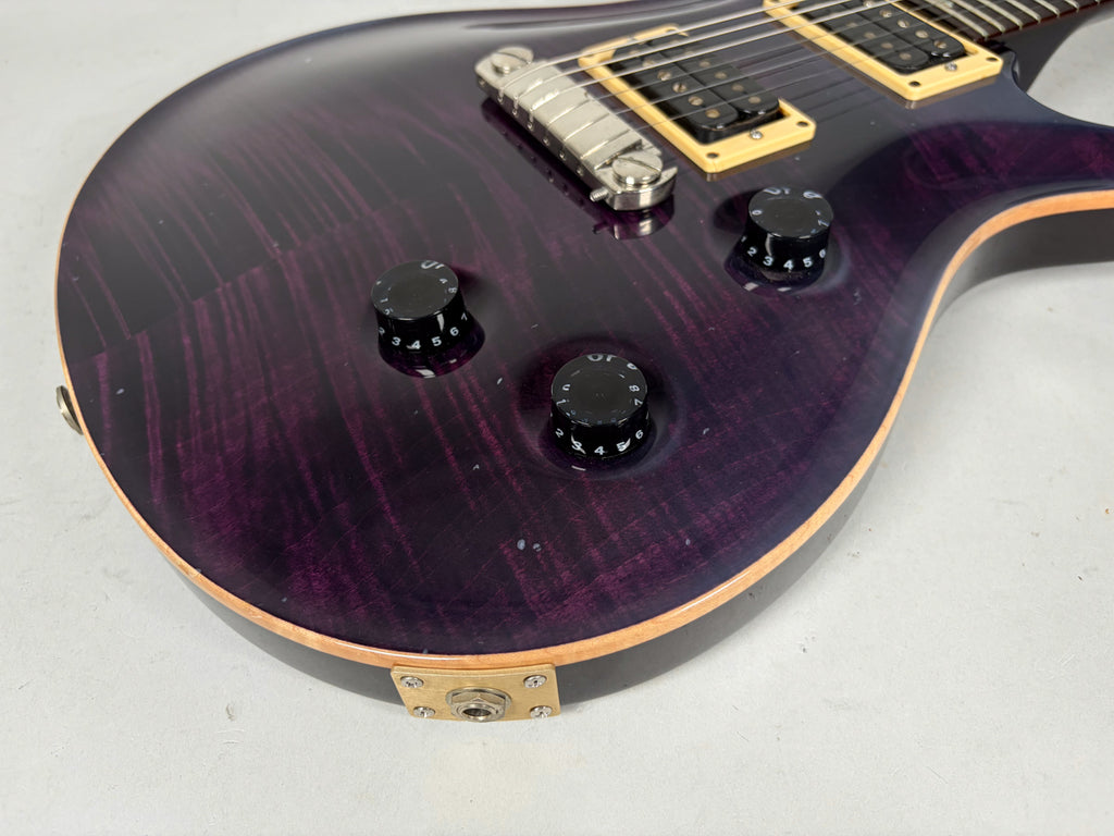 2002 PRS Paul Reed Smith Custom 24 Stoptail Flametop Purple Finish w/OHSC