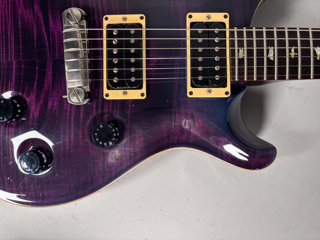 2002 PRS Paul Reed Smith Custom 24 Stoptail Flametop Purple Finish w/OHSC