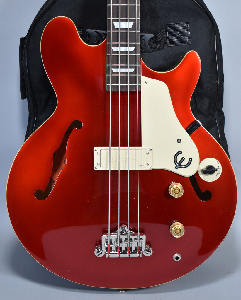 2022 Epiphone Jack Casady Signature Bass Sparkling Burgundy w/Gig Bag