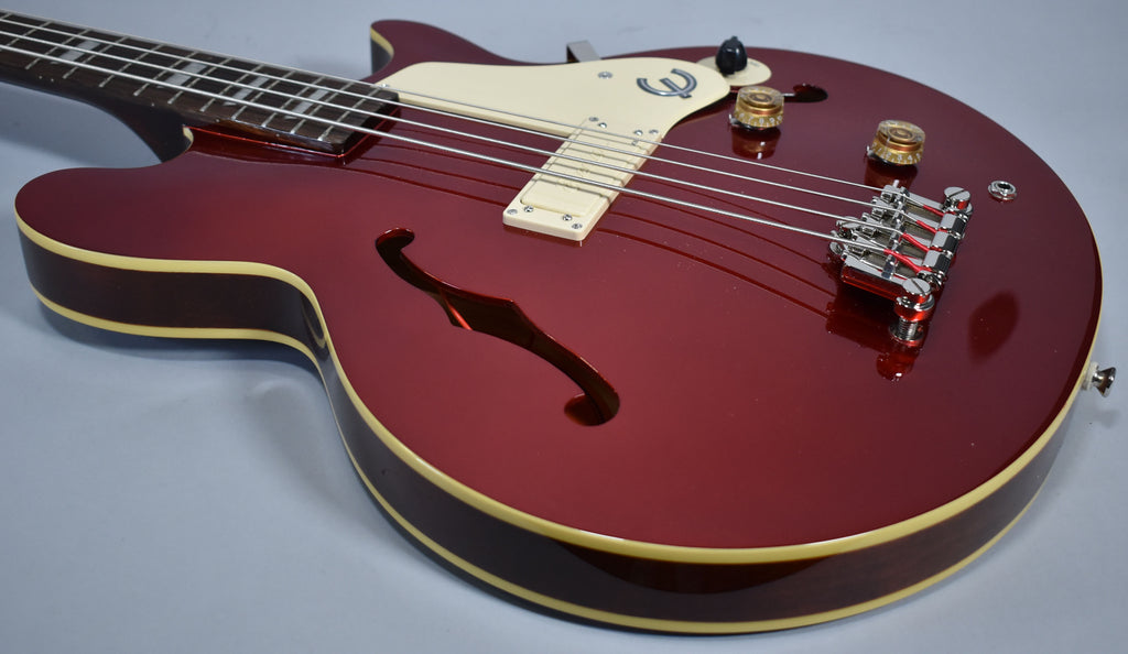 2022 Epiphone Jack Casady Signature Bass Sparkling Burgundy w/Gig Bag
