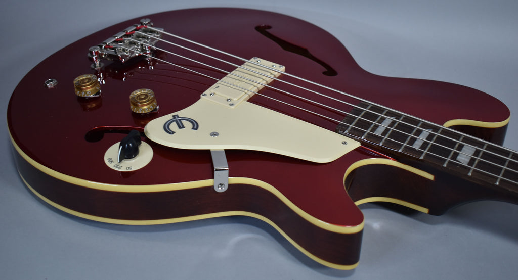 2022 Epiphone Jack Casady Signature Bass Sparkling Burgundy w/Gig Bag