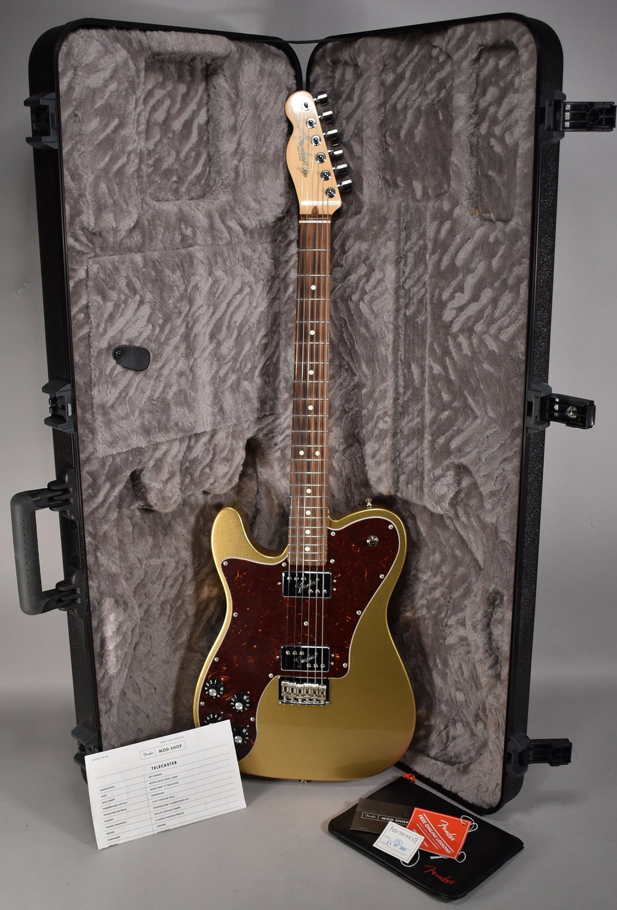 2023 Fender Mod Shop Telecaster Left-Handed | Mystic Aztec Gold