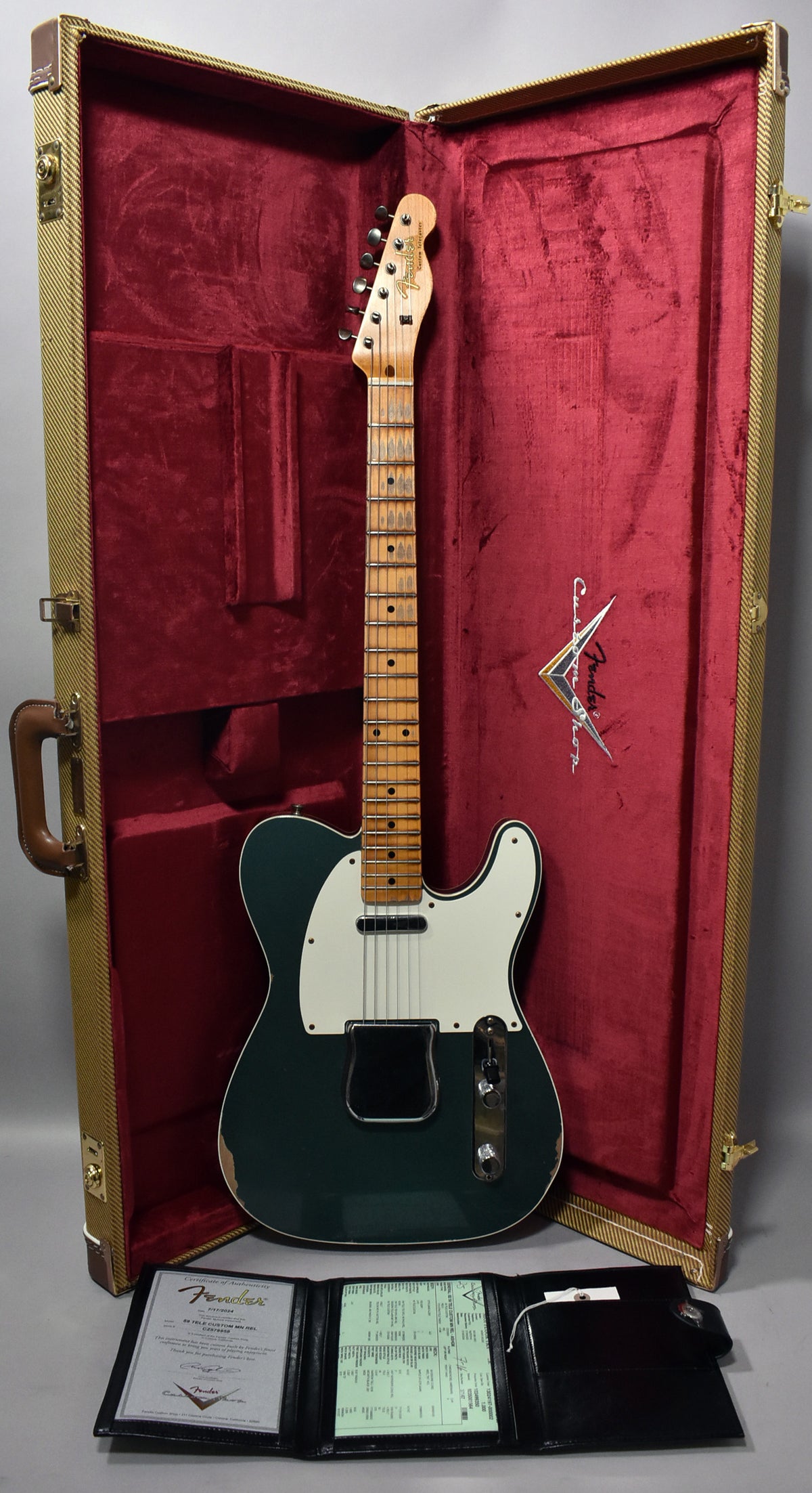 2024 Fender Custom Shop '59 Telecaster Relic Sherwood Green Metallic w/OHSC