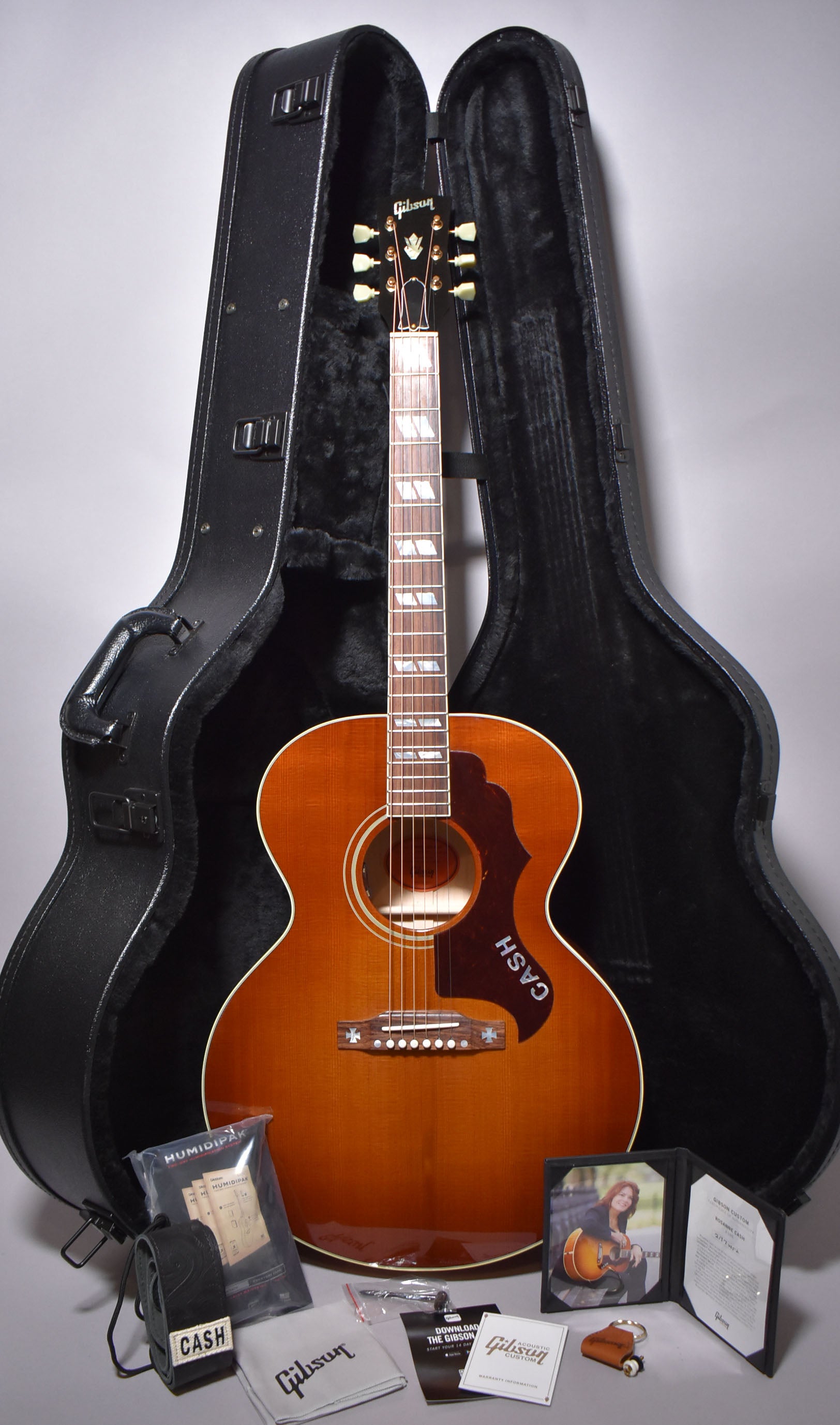 2025 Gibson Custom Rosanne Cash J-185 Cherry Sunburst w/OHSC