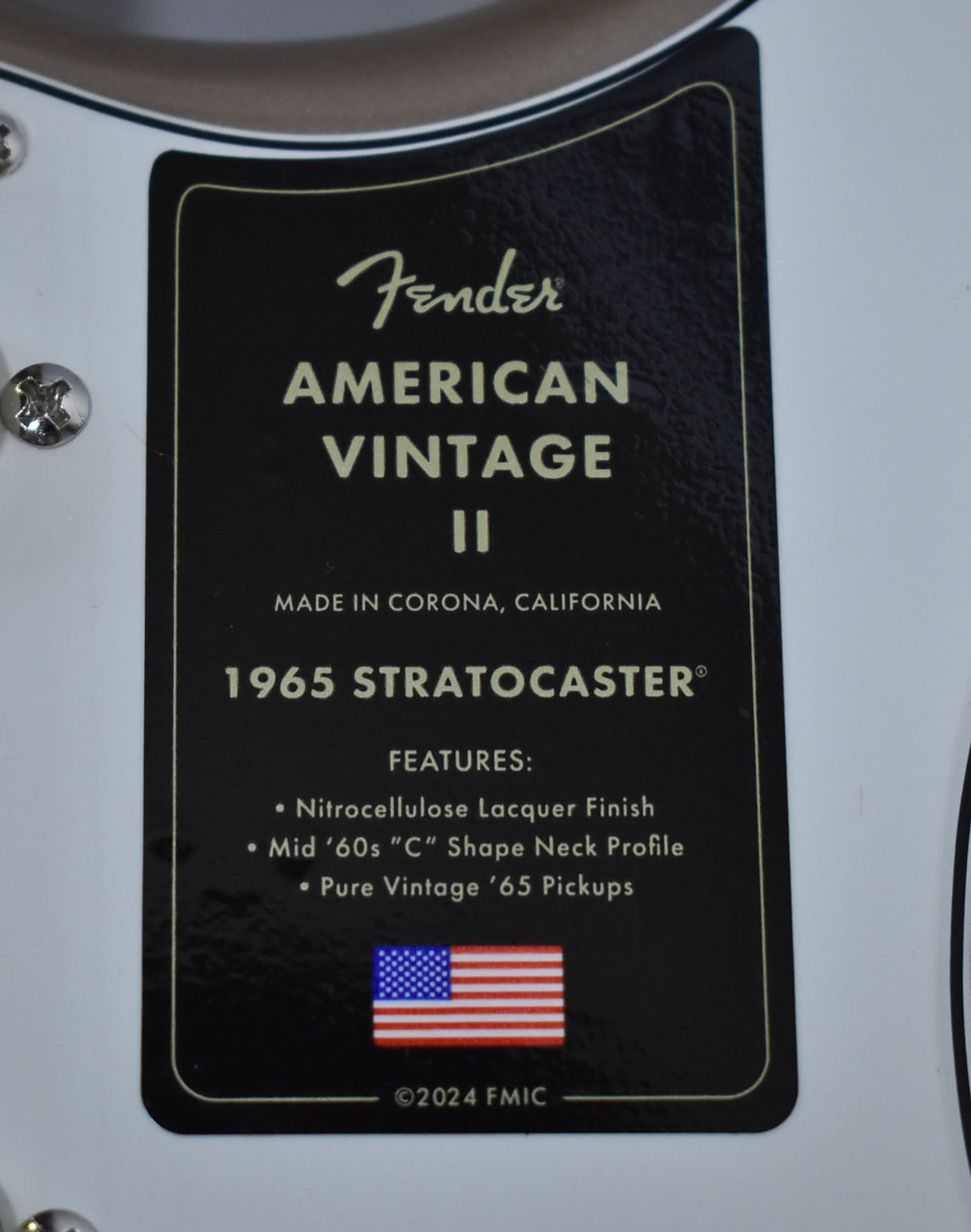 2025 Fender American Vintage II '65 Stratocaster Shoreline Gold w/OHSC