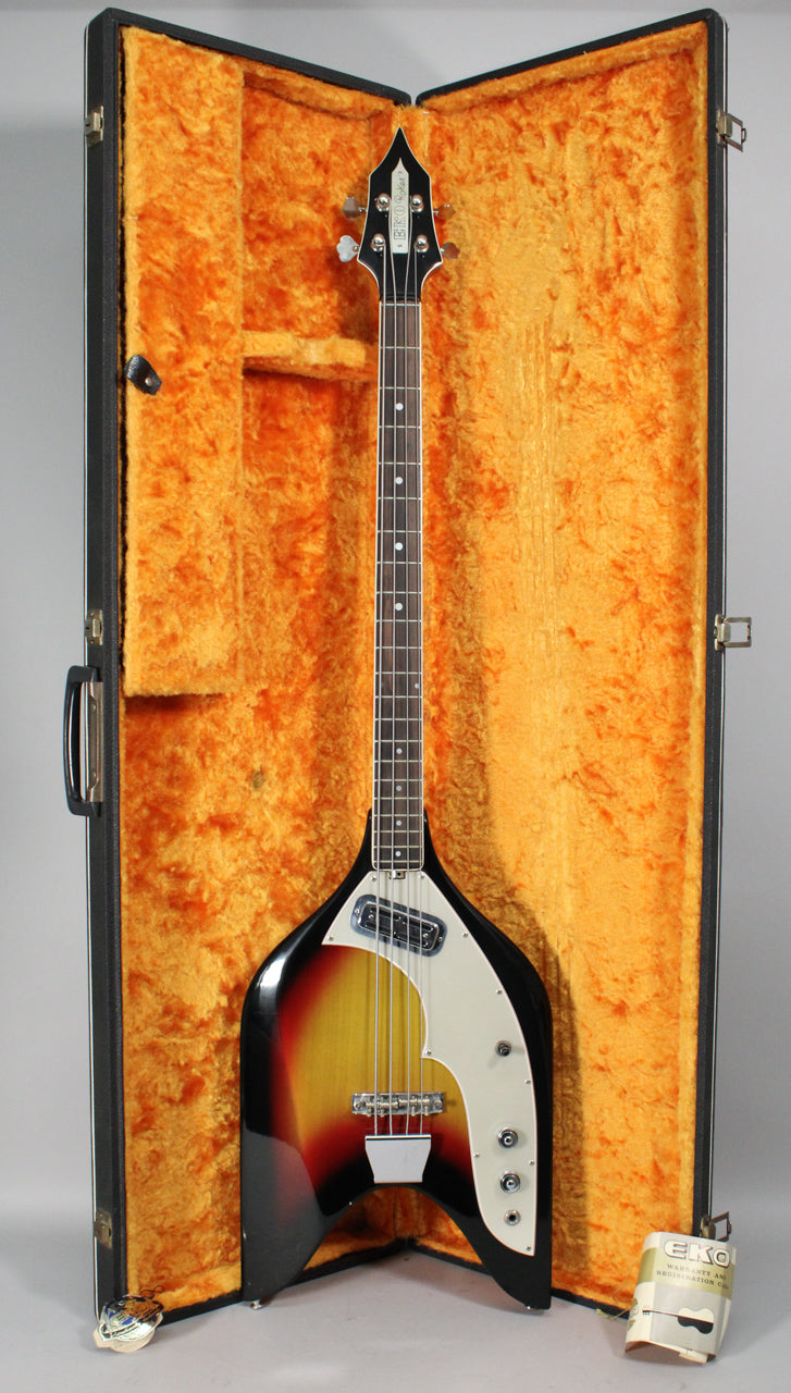 c. 1966 Eko Rockes Rocket IV Sunburst Bass w/OHSC – Imperial