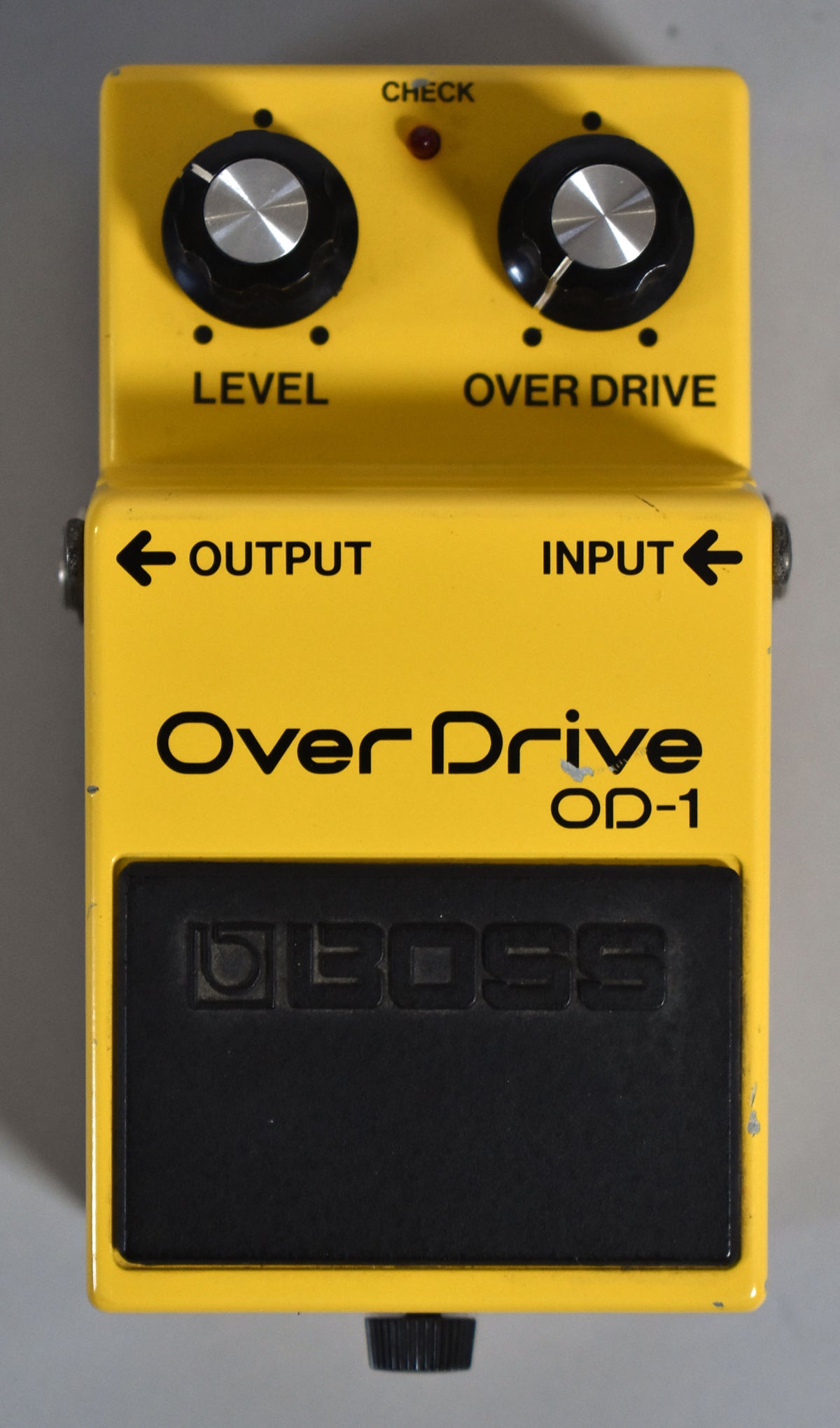 '83 Boss OD-1 Overdrive Pedal JRC 4558DX - MIJ Black Label