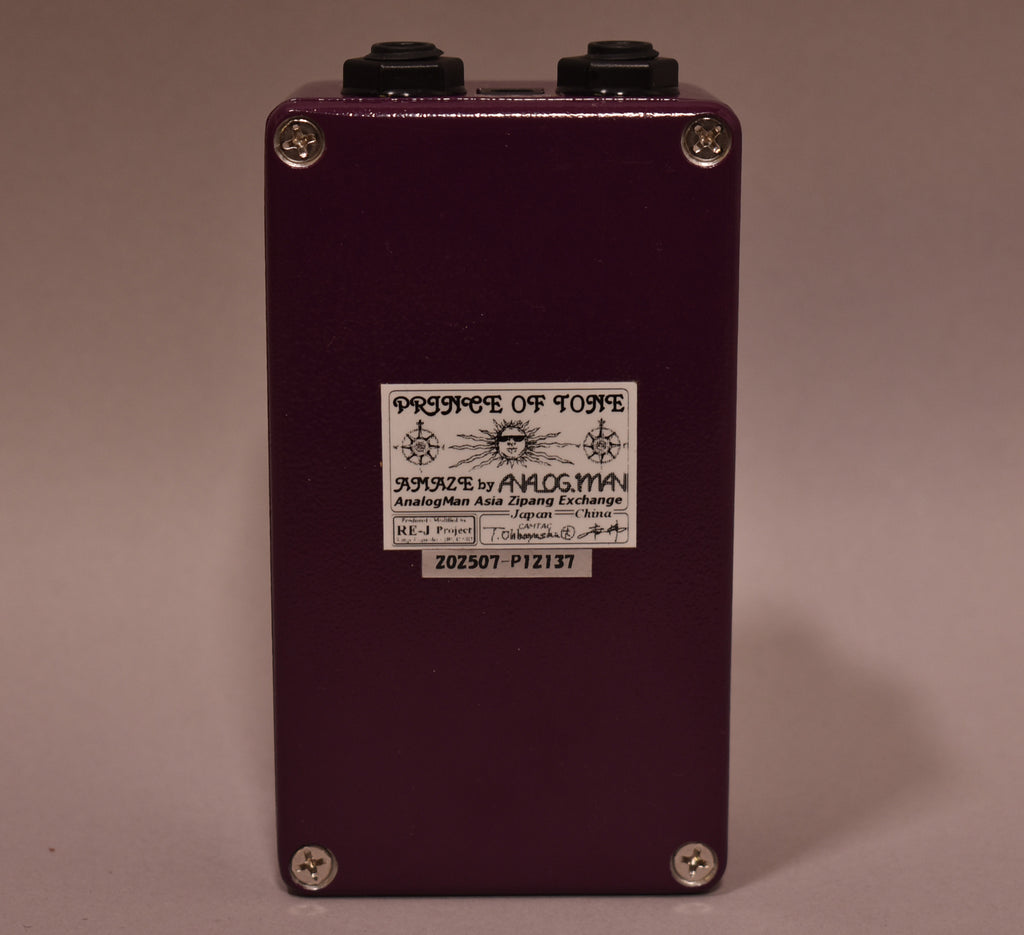 Analogman Prince Of Tone Overdrive Effect Pedal Purple