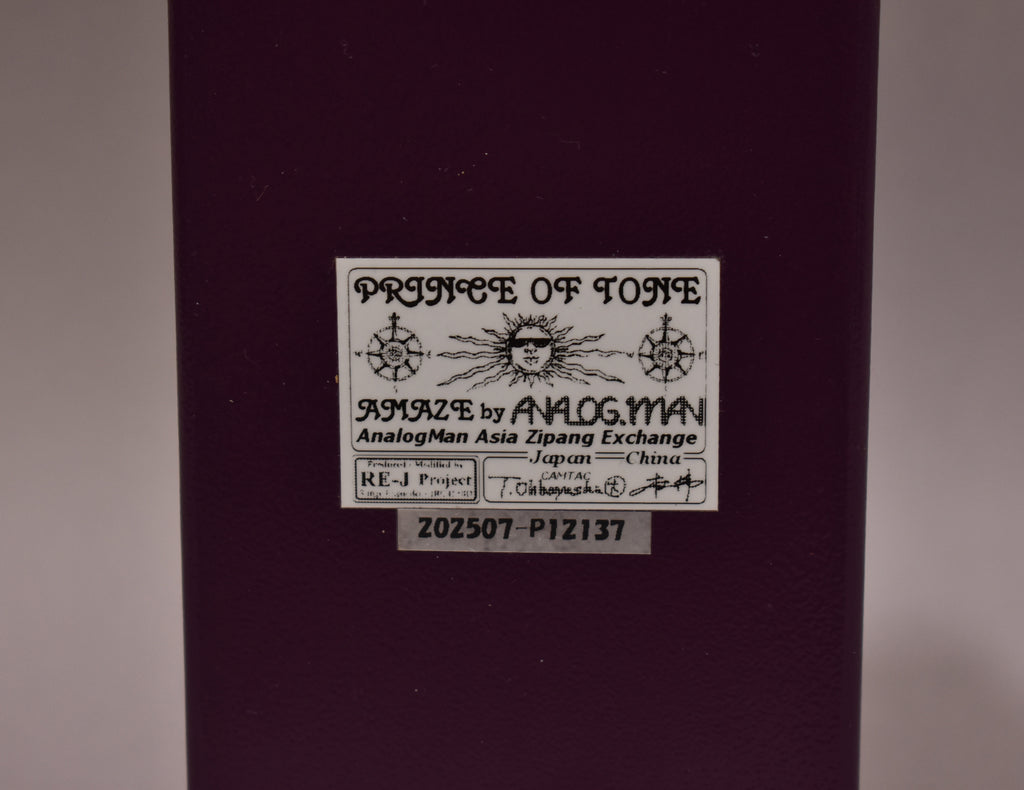 Analogman Prince Of Tone Overdrive Effect Pedal Purple