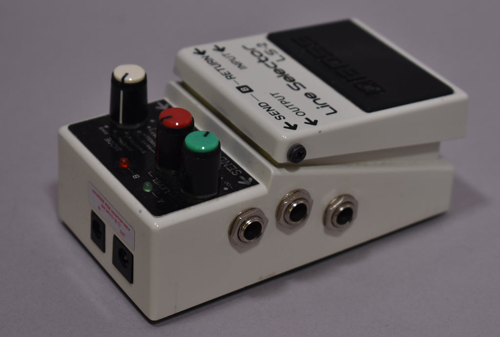2000s Boss LS-2 Line Selector Pedal White MIT Taiwan