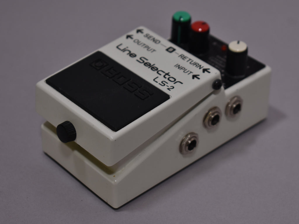 2000s Boss LS-2 Line Selector Pedal White MIT Taiwan