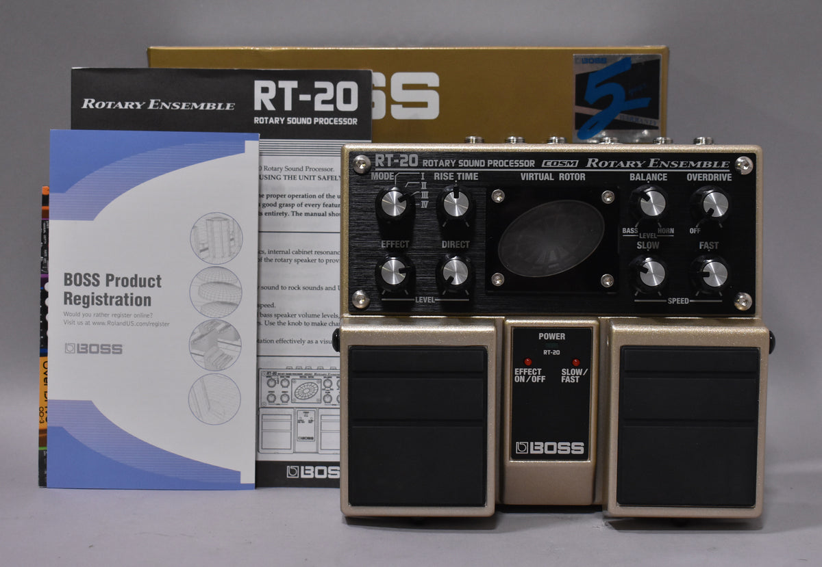 Boss RT-20 Rotary Ensemble Effect Pedal Gold w/Box