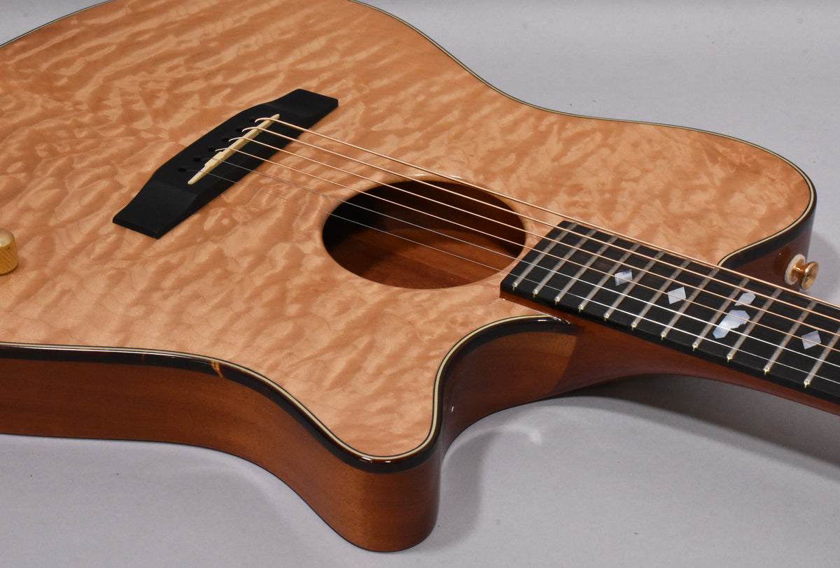 2000s Carvin CC-275 Craig Chaquico Signature Thinline Acoustic-Electric Natural w/OHSC