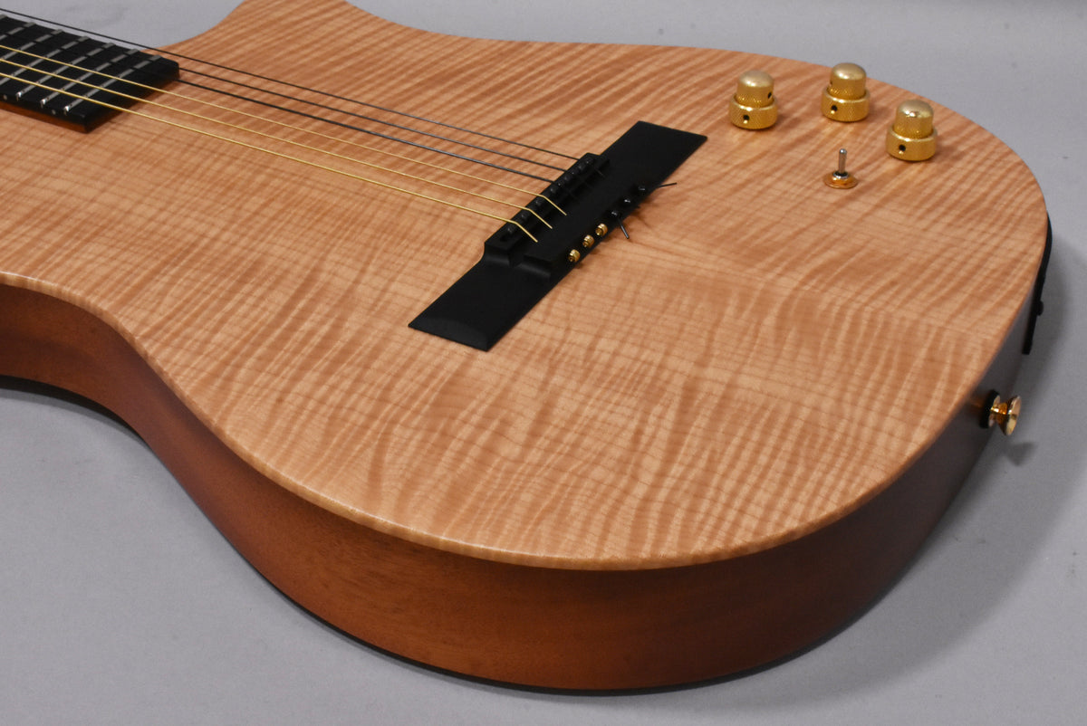 2000s Carvin NS1 Nylon-String Electric Guitar Natural Flame Maple w/OHSC