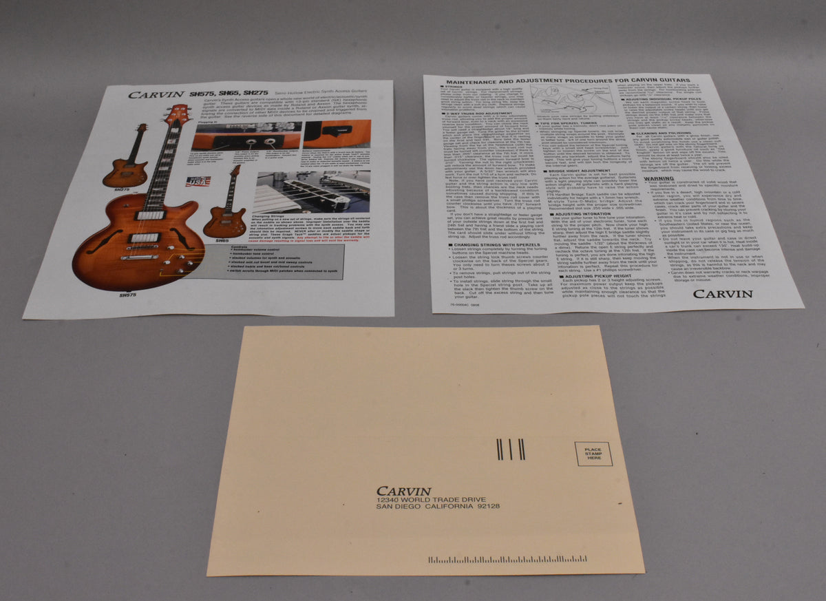 2000s Carvin NS1 Nylon-String Electric Guitar Natural Flame Maple w/OHSC