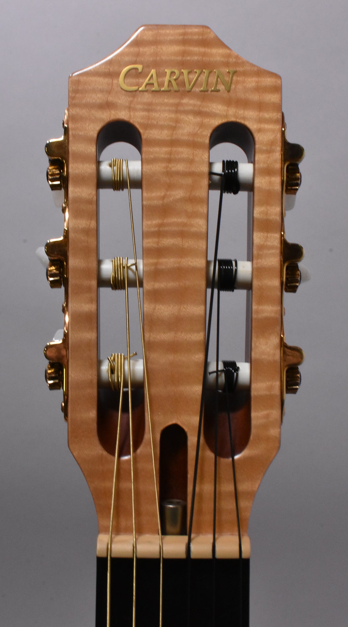 2000s Carvin NS1 Nylon-String Electric Guitar Natural Flame Maple w/OHSC