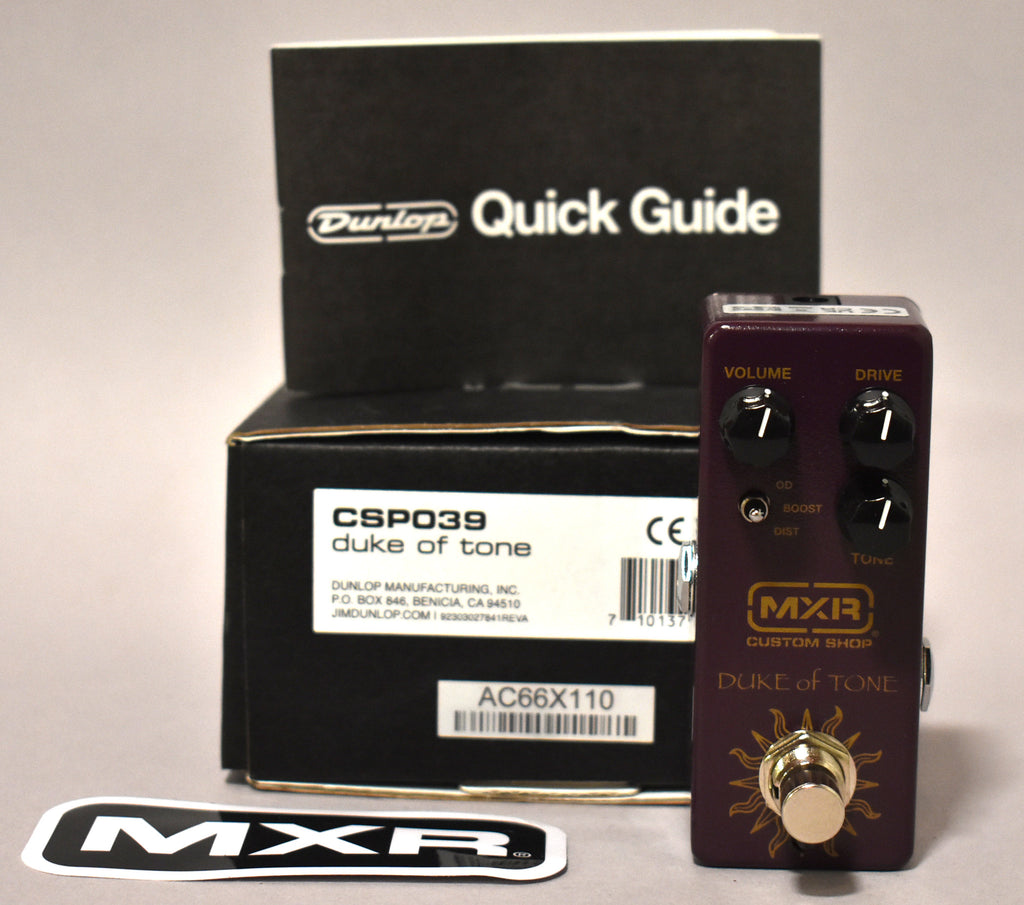 MXR Duke Of Tone Overdrive Effect Pedal w/Box
