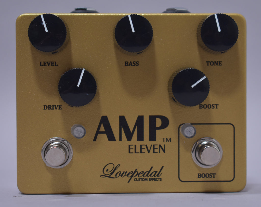 Lovepedal Amp 11 Big Box Gold Overdrive Boost Pedal w/Box