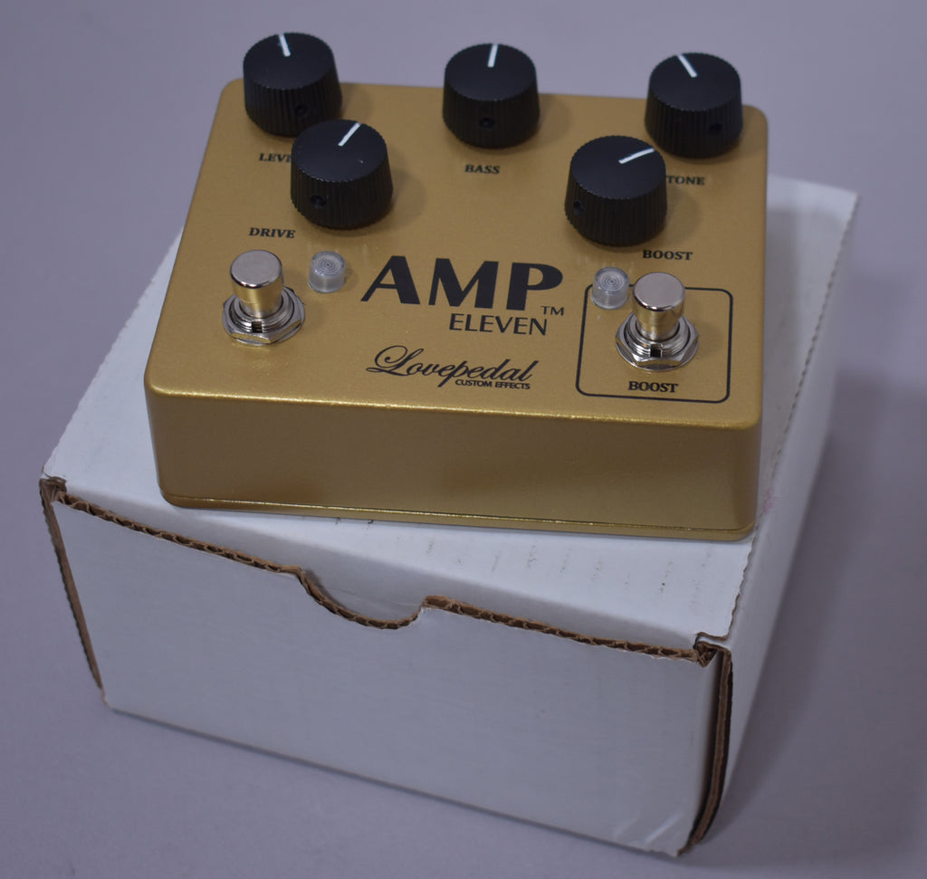 Lovepedal Amp 11 Big Box Gold Overdrive Boost Pedal w/Box