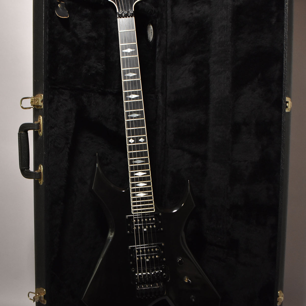 2001 BC Rich USA Custom Shop Warlock Supreme Black Finish w/OHSC