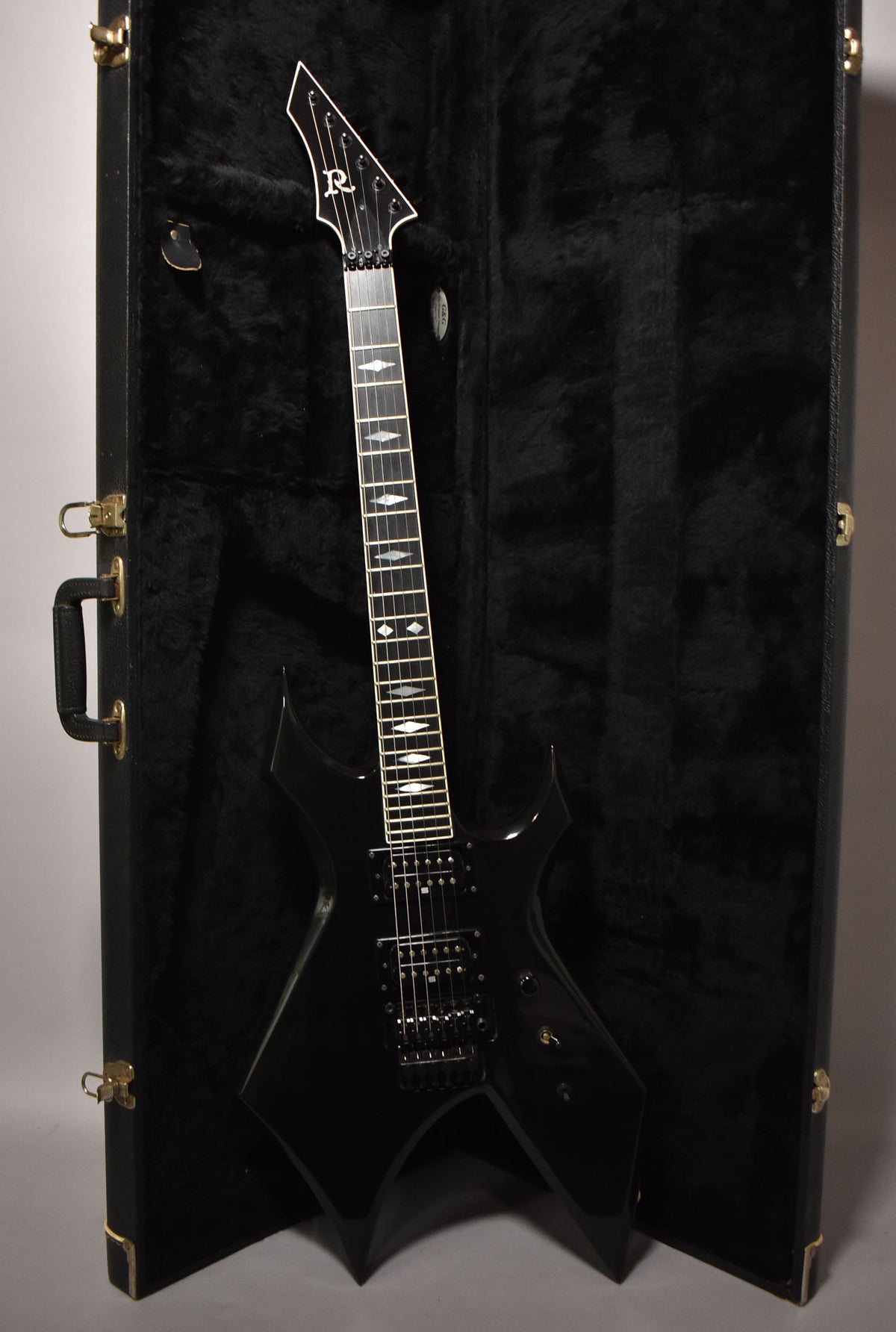 2001 BC Rich USA Custom Shop Warlock Supreme Black Finish w/OHSC