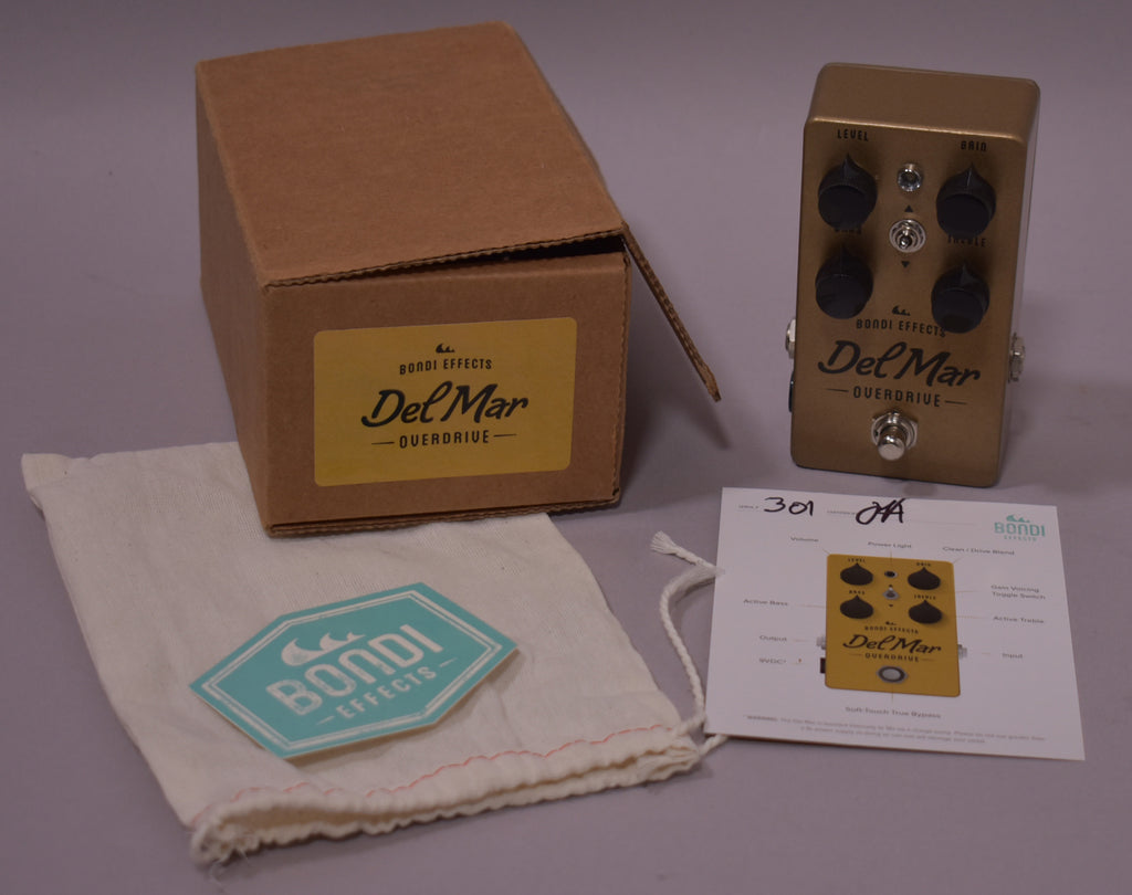 Bondi Effects Del Mar Overdrive V1 #301 Effect Pedal w/Box